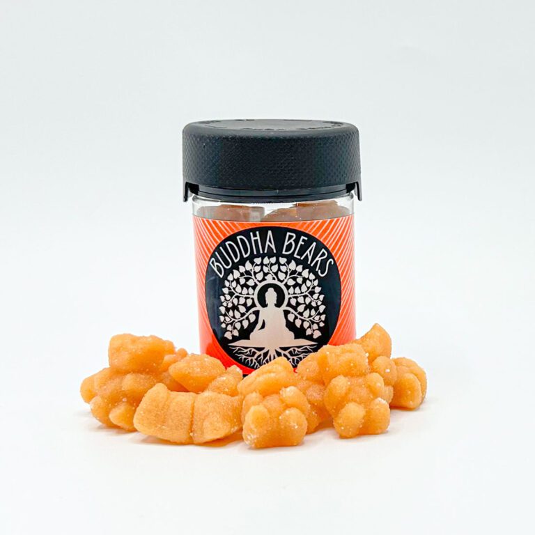 THCP Tangerine Buddha Bear/ Infused with Delta-9 + Delta-8/ 100mg per Gummy Bear