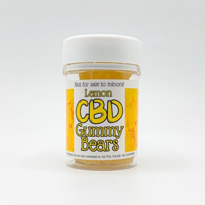 CBD Gummy Bears: Lemon-Flavored 350mg for Calm & Focus